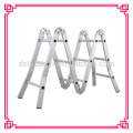 4 pliegues Escaleras de paso multifuncionales de aluminio Escalera de paso compacta plegable Precio de escalera de aluminio hecha en China